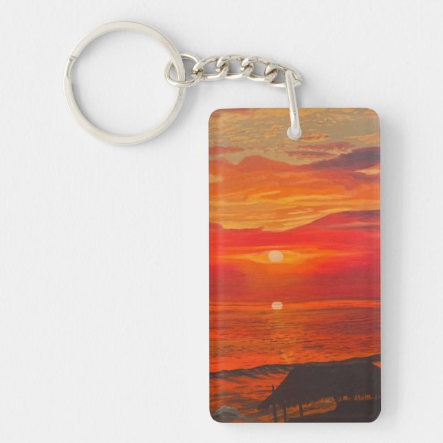 Llavero Beach Shack, original de Gary Poling (Frente)