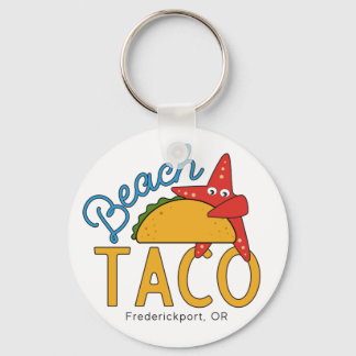 Llavero Beach Taco Key Chain