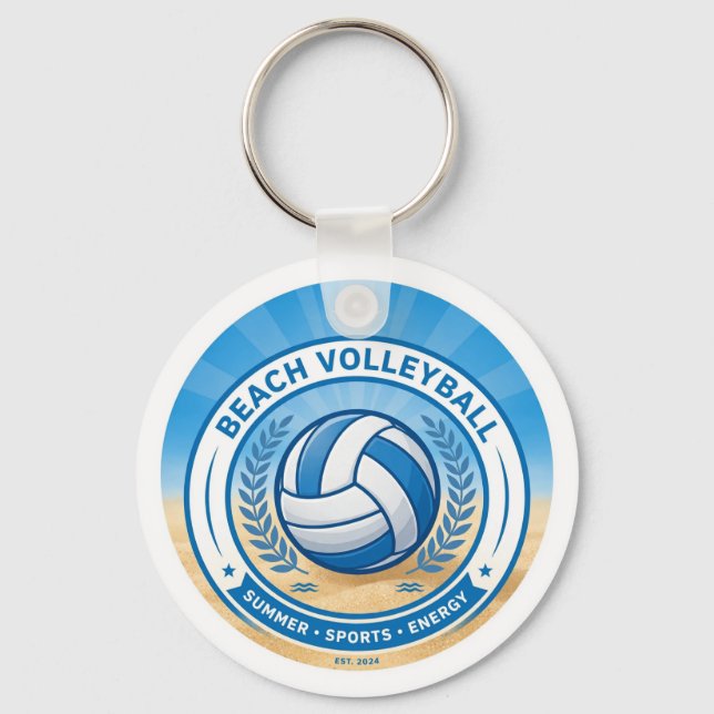 Llavero Beach Volleyball Summer Keychain (Anverso)