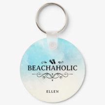 Beachaholic Acuarela Playa Personalizada