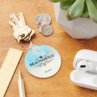 Beachaholic Acuarela Playa Personalizada