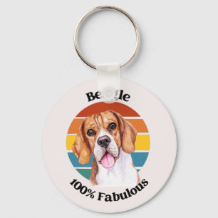 Llavero Beagle cita graciosa Keychain