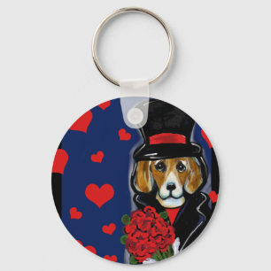 LLAVERO BEAGLE DE SAN VALENTÍN