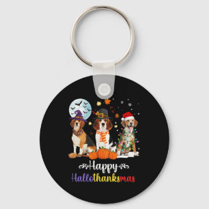 Llavero Beagle Dog Halloween Feliz Navidad Halloth