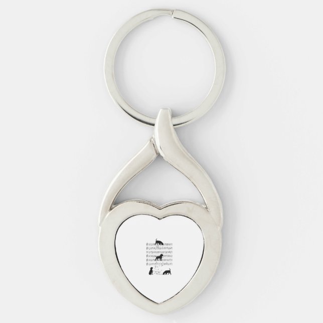 Llavero Beagle dog Music Note Clef Musician Beagle do (Anverso)