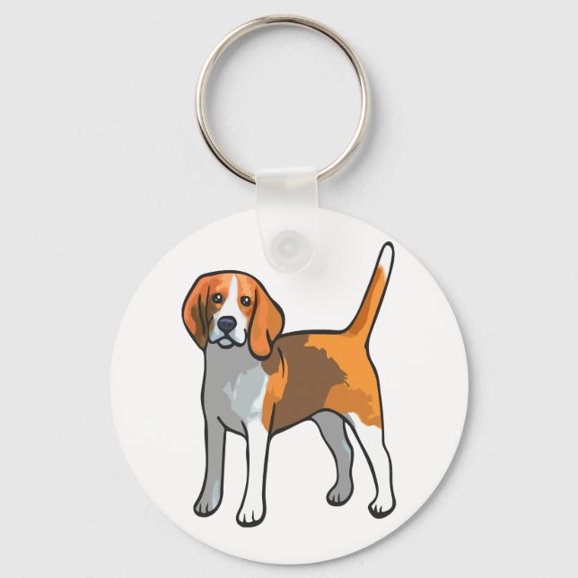 Llavero Beagle Dog T Shirt (Anverso)