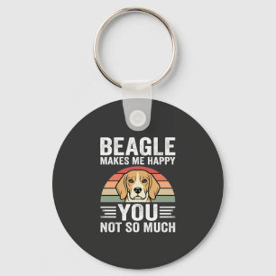 Llavero Beagle Me Hace Feliz Amante De Los Perros