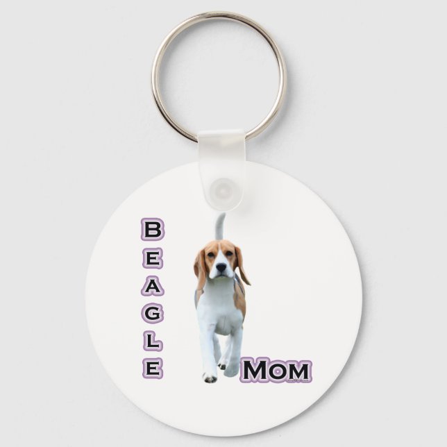 Llavero Beagle Mom 4 - Keychain (Anverso)