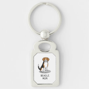 Llavero Beagle Mom (tres colores 3) Perro Cute Dog Mom