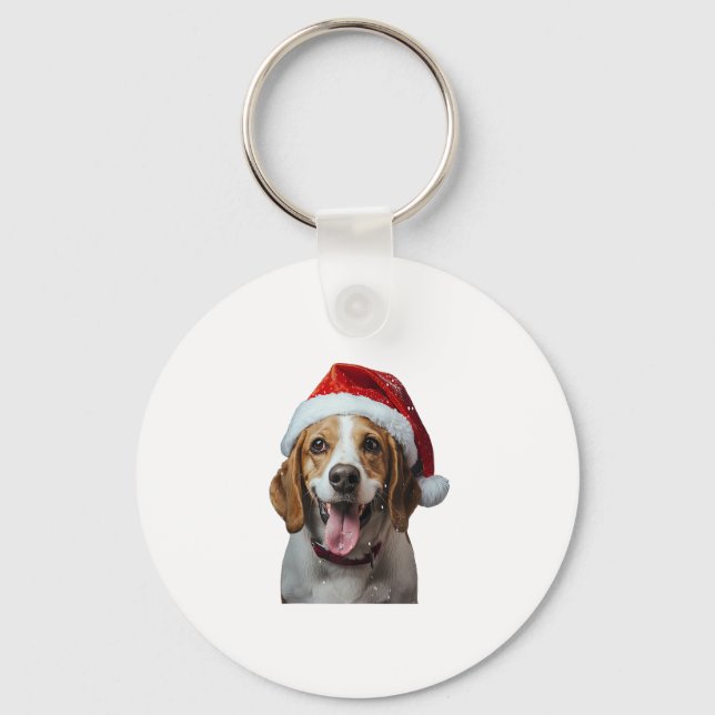 Llavero Beagle Navidades (Anverso)