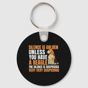 Llavero Beagle Pequeño olor Perro Caza Mascota Silencio de