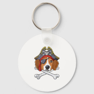Llavero Beagle Pirate Costume Jolly Roger Bandera Cruz de