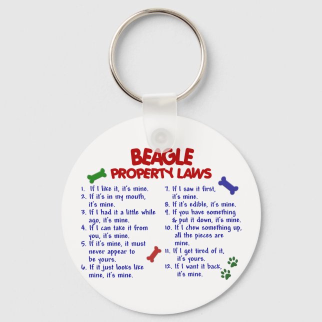 Llavero BEAGLE Property Laws 2 (Anverso)