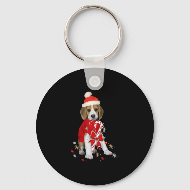 Llavero Beagle Puppy Navidades Baby Bodysuit (Anverso)