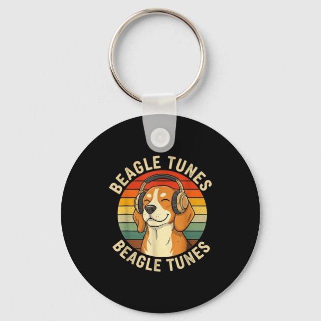 Llavero Beagle tunes beagle tunes  (Anverso)