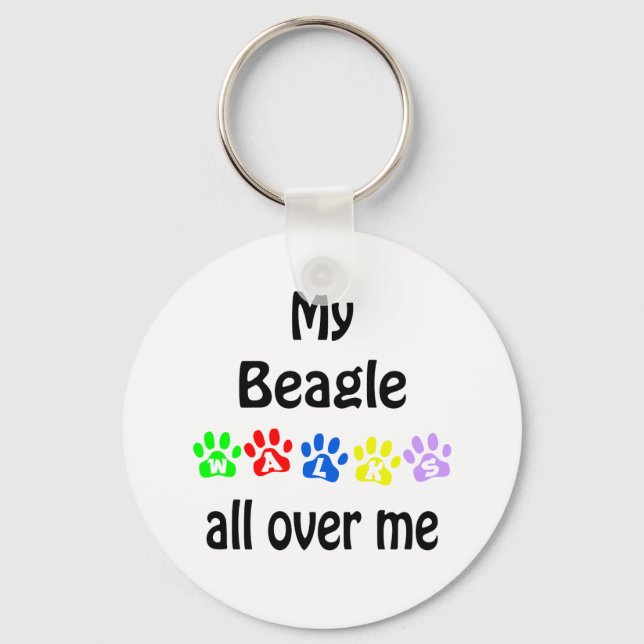 Llavero Beagle Walks Design (Anverso)