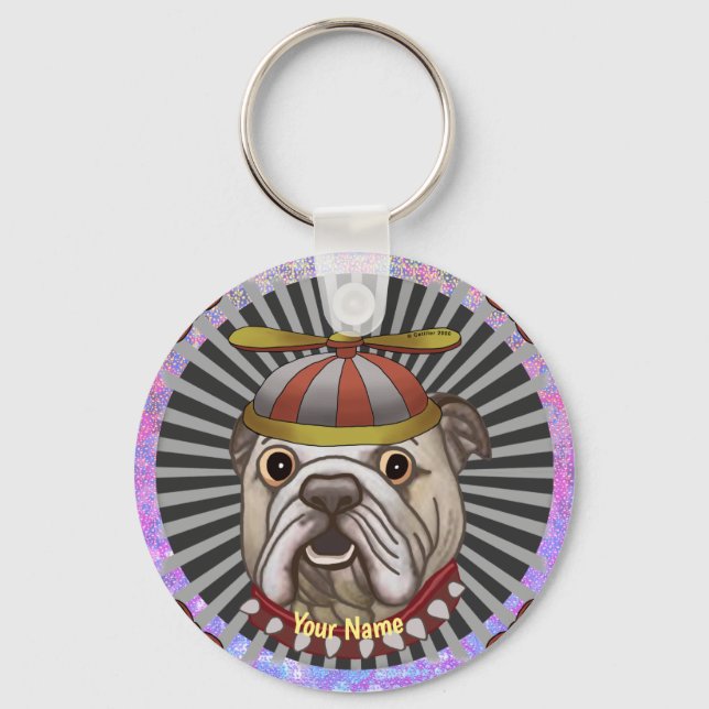 Llavero Beanie BullDog (Anverso)