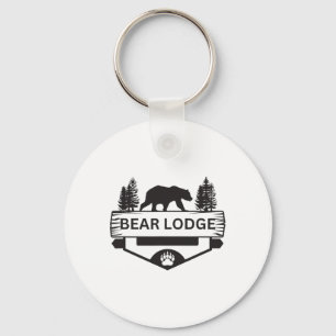 Llavero Bear Lodge Wyoming Wildlife Bear Senderismo Campin