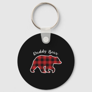 Llavero Bear Men Red Planteó Navidades Pajama Familia Dad