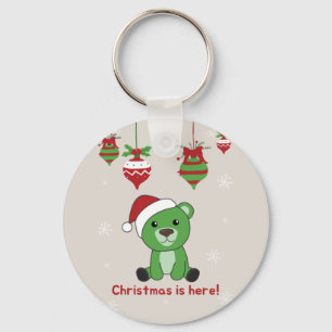 Llavero Bear Merry Christmas Winter Animals Bears Keychain