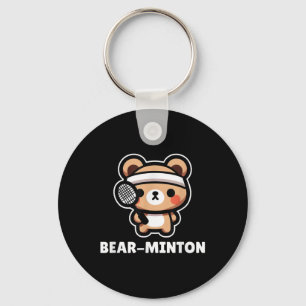 Llavero Bear minton Cute Kawaii Personalizado Bear Cub Bad