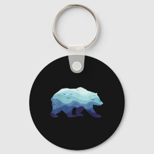 Llavero Bear Nature Mountains Camping Camping Grizzly Camp