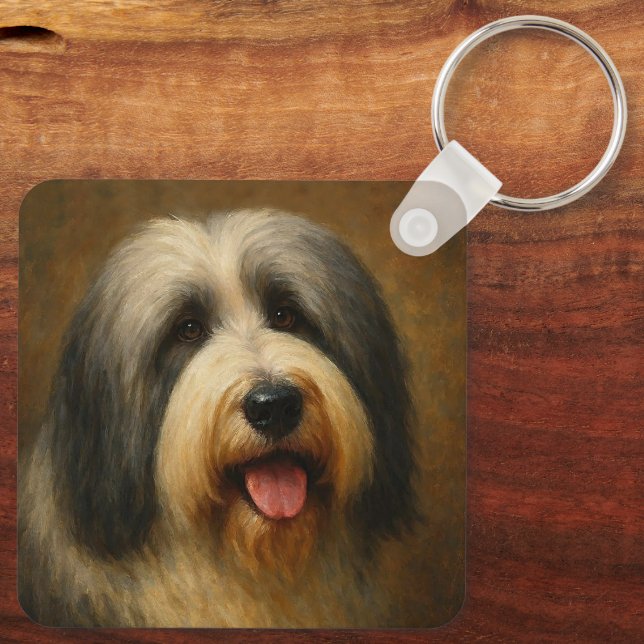 Llavero Bearded Collie (Reverso )