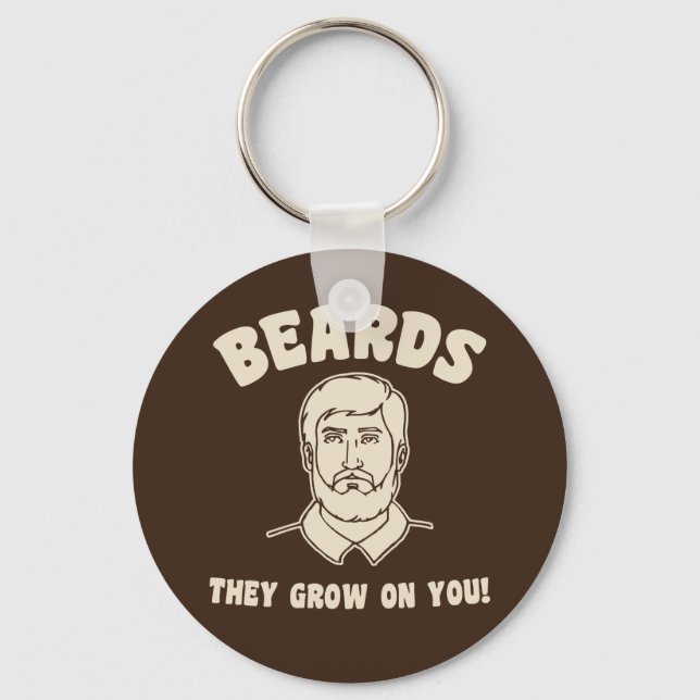 Llavero Beards they grow on you! (Anverso)
