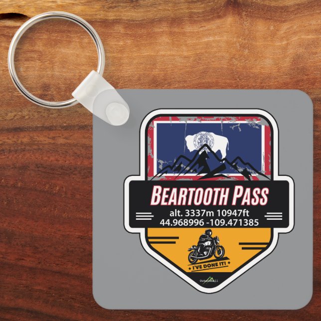 Llavero Beartooth Pass Motorcycle US 212 01 (Anverso)