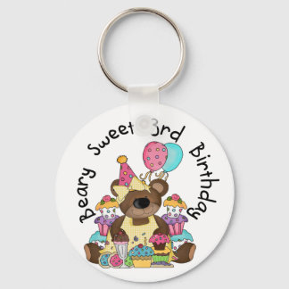 Llavero Beary Sweet 3er cumpleaños camisetas y regalos