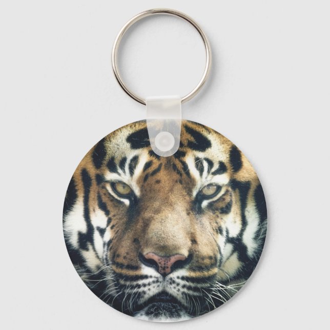 Llavero Beautiful Bengal Tiger Face Photo (Anverso)