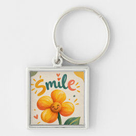 Llavero beautiful flower key tag