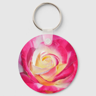 Llavero Beautiful pink and yellow rose