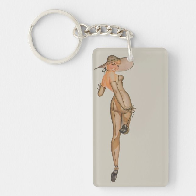 Llavero Beautiful ! Vintage Pin Up Girl Keychain  (Frente)