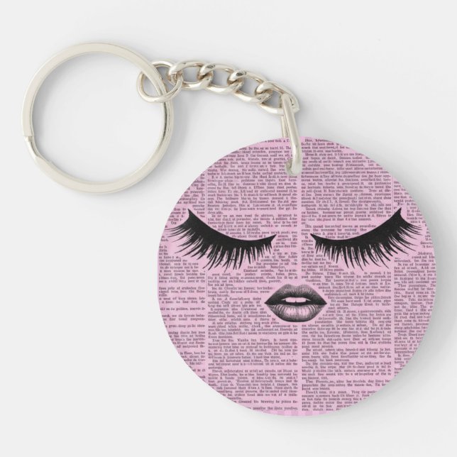 Llavero Beauty Fashion Art Acrylic Keychain (Frente)