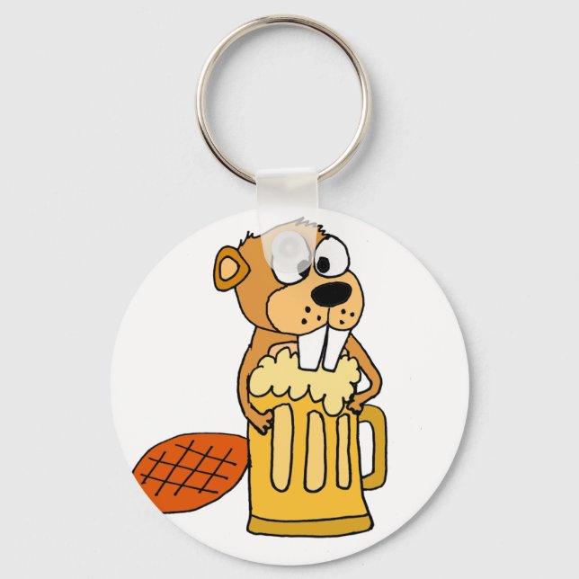Llavero Beaver Funny Beeber Beer (Anverso)