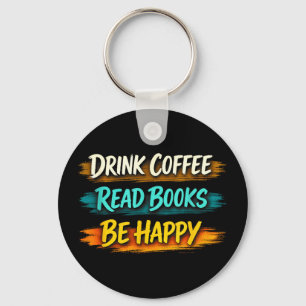 Llavero Bebe café lee libros sé feliz vida sencilla acoged