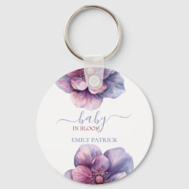Llavero Bebé en flor | ducha de bebé floral