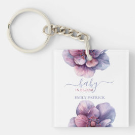 Llavero Bebé en flor | ducha de bebé floral