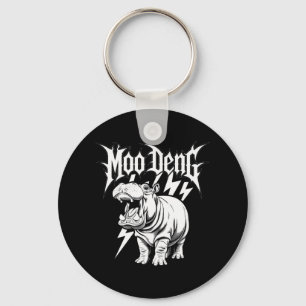 Llavero Bebé Hipopótamo Moo Deng Lindo Death Metal Hipopót