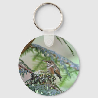 Llavero Bebé Hummingbird sacando su lengua