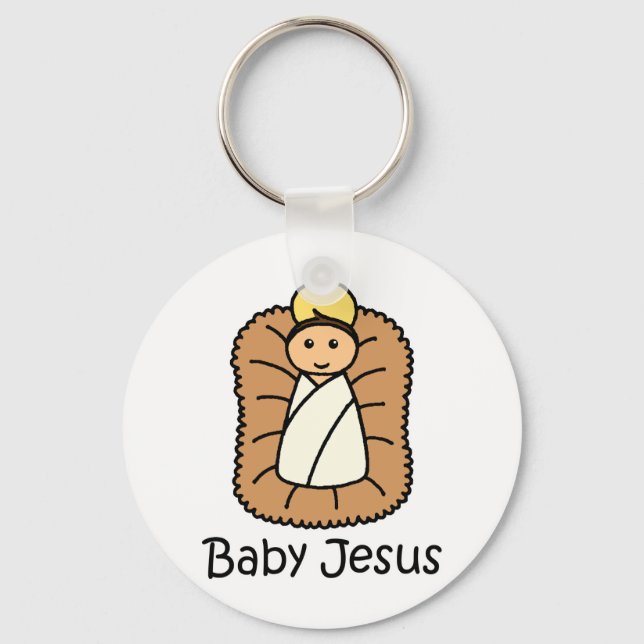 Llavero Bebé Jesús En Una Mano (Anverso)