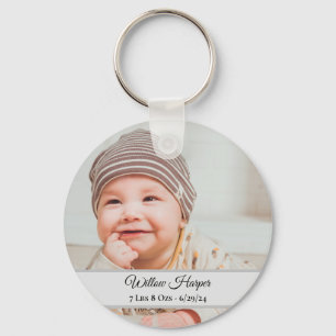 Llavero Bebé Keepsake con foto personalizada