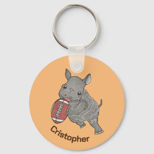 Llavero Bebé lindo Rinoceronte Rhinoceros Keychain Animal
