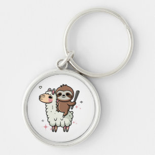 Llavero Bebé Perezoso y Llama Adorables