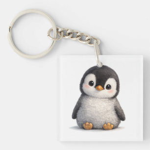 Llavero Bebé Pingüino Adorable – Diseño Suave y Encantador