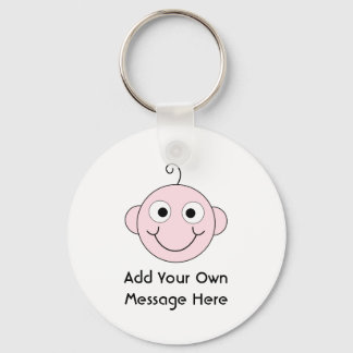 Llavero Bebé sonriente. Texto personalizado.