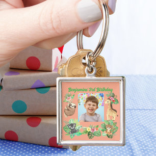 Llavero Bebé tropical Animales Keychain Niños Favor de Cum