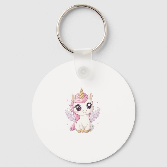 Llavero Bebé Unicornio Kawaii (1) (Anverso)