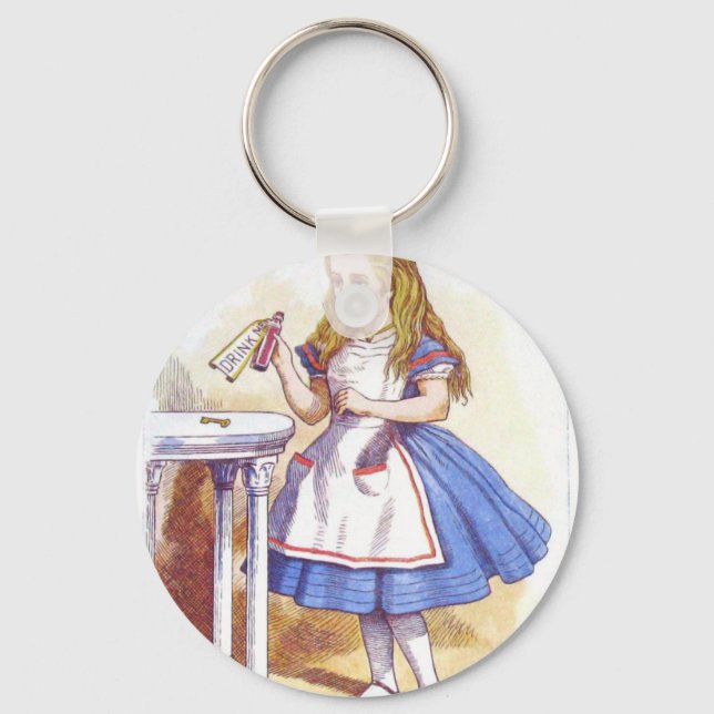 Llavero ¡Bebeme, Alice! (Anverso)